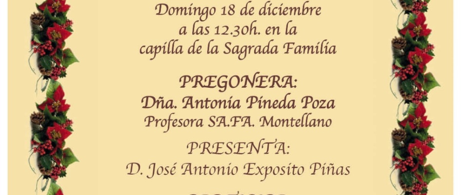 XIX Pregon de navidad